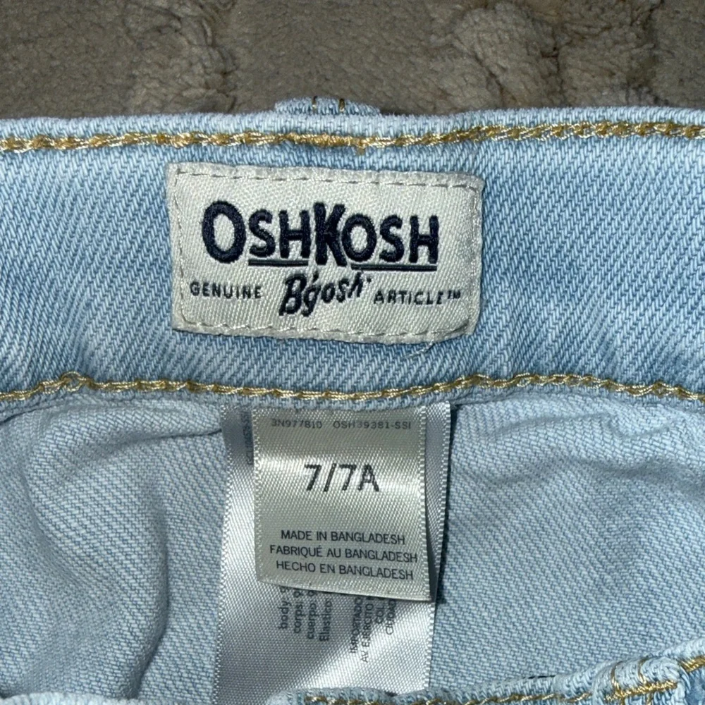 OshKosh B'gosh Light Blue Button-Front Mini Skirt